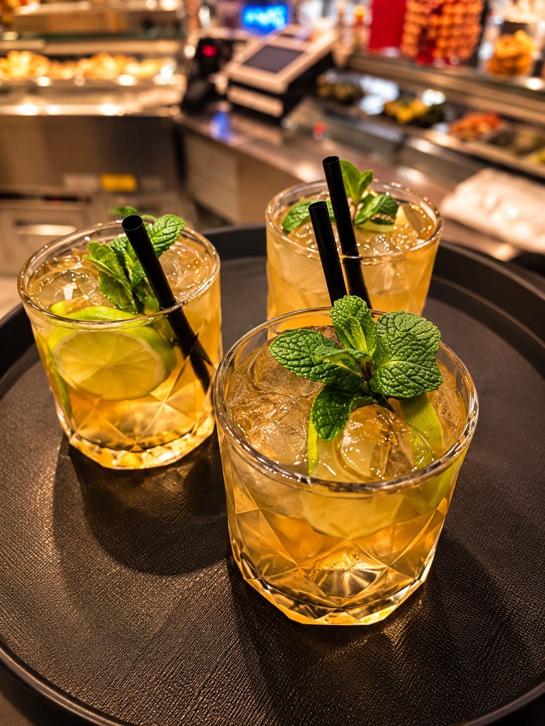 Cocktail con menta e lime